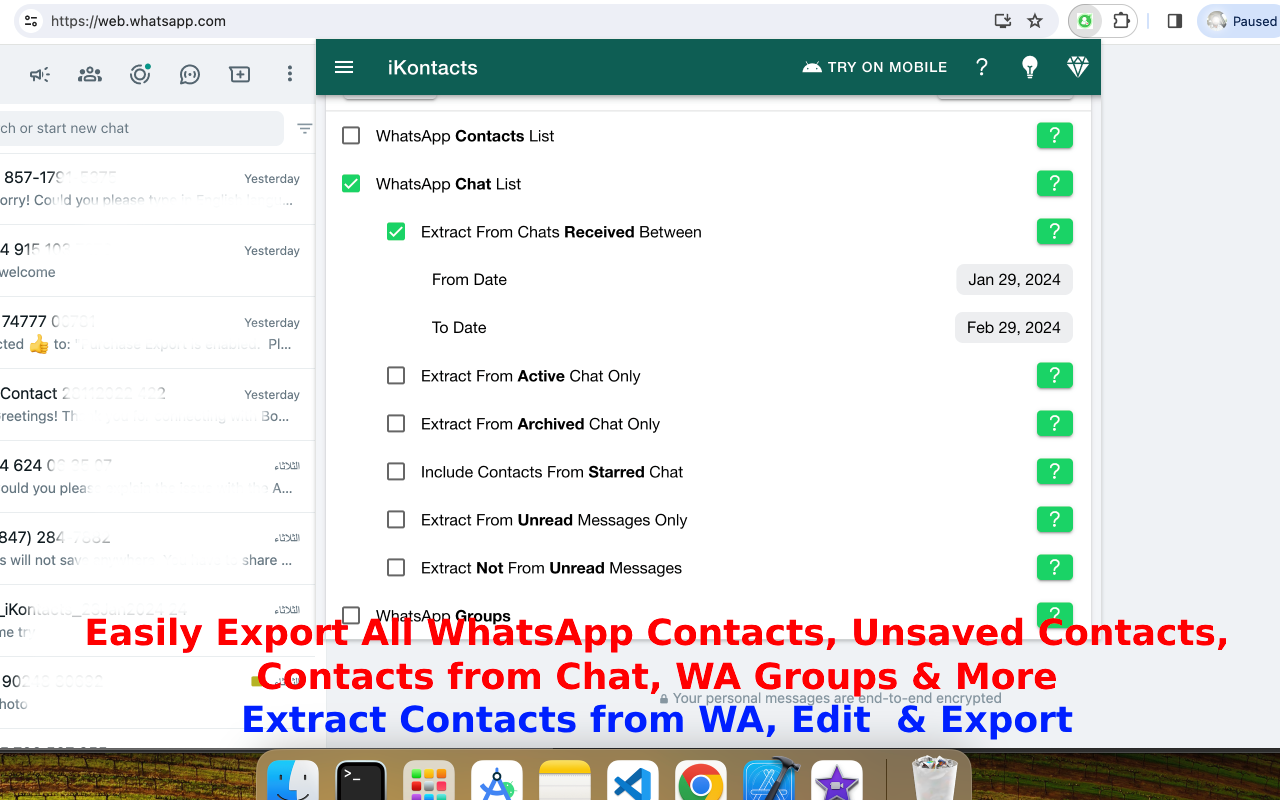 iKontacts - Contacts Manager for Messenger截图3