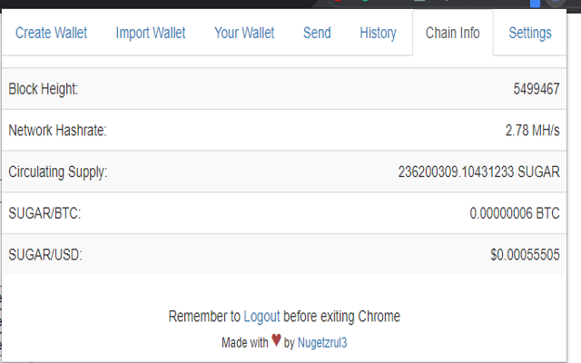 Sugarchain Wallet Extension截图5
