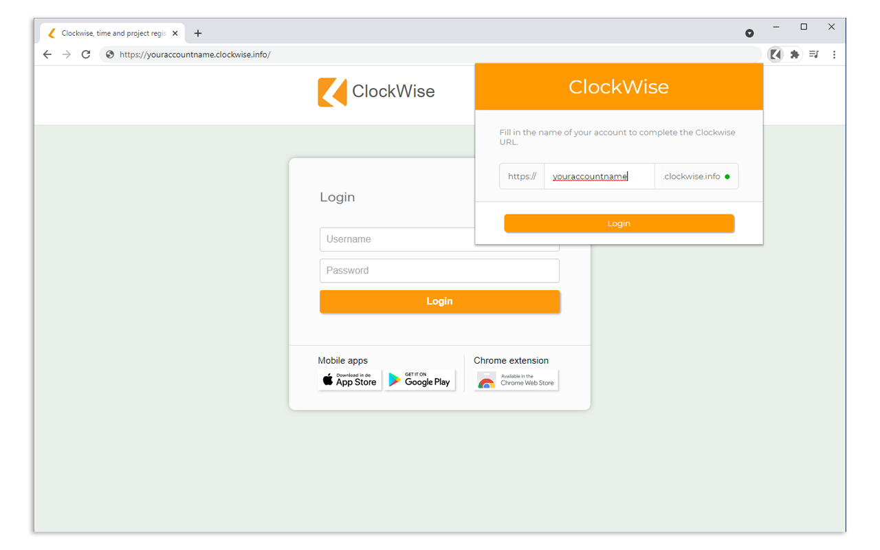 ClockWise Hour registration截图2