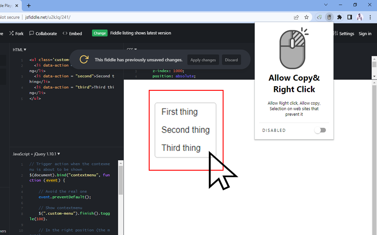 Allow Copy& Right Click截图1