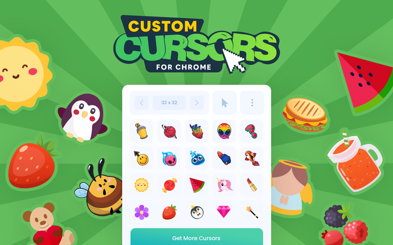 Chrome的自定义光标截图3