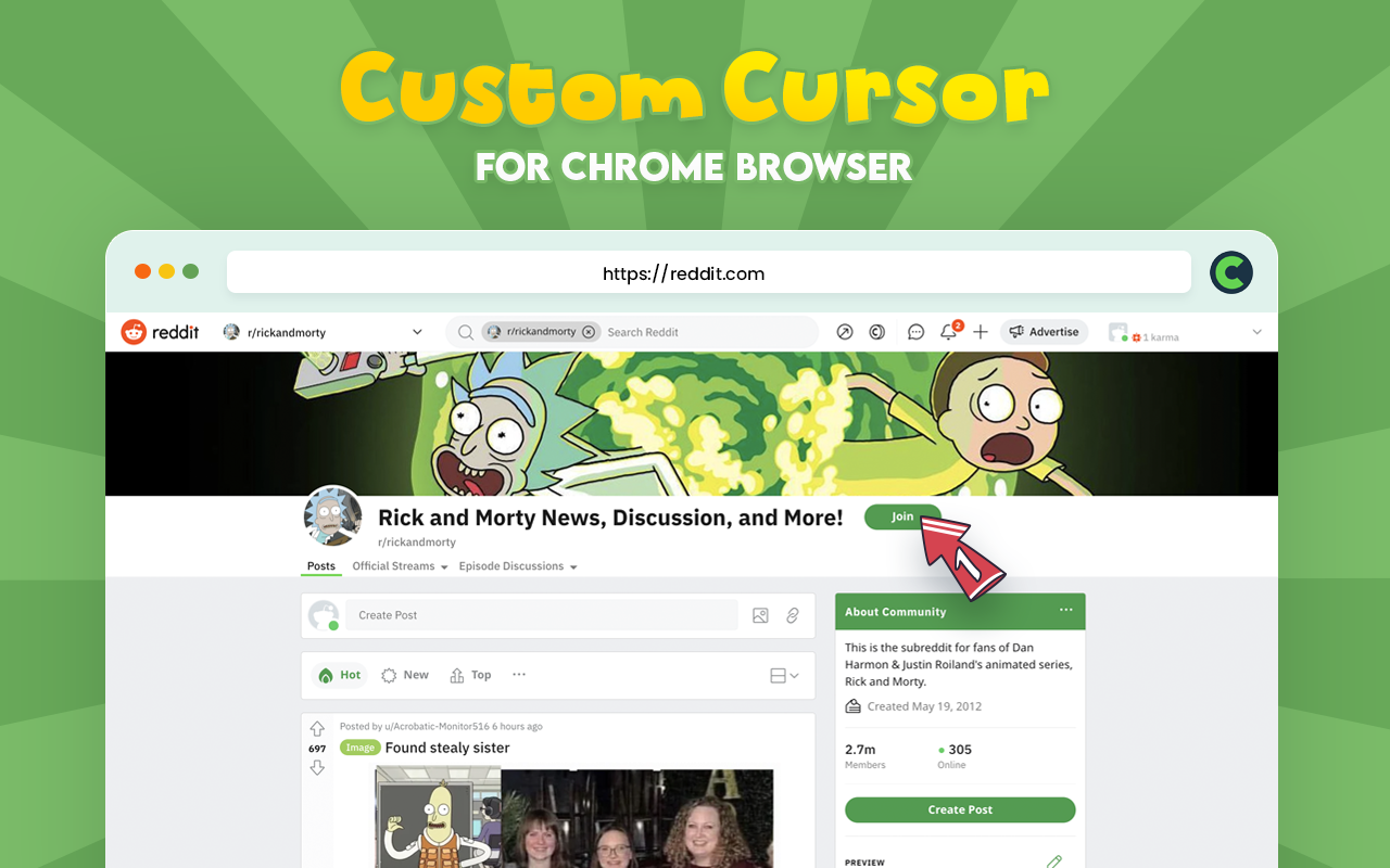 Chrome的自定义光标截图4