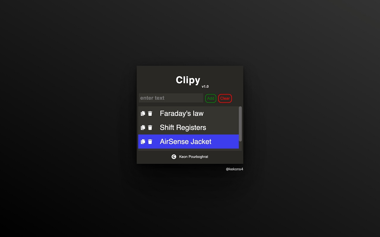 Clipy截图2