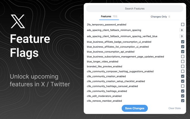 X / Twitter Feature Flags截图1