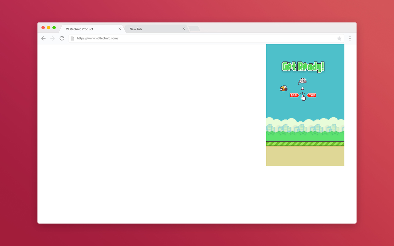 Google Chrome™离线版Flappy Bird截图1