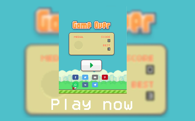 Google Chrome™离线版Flappy Bird截图2