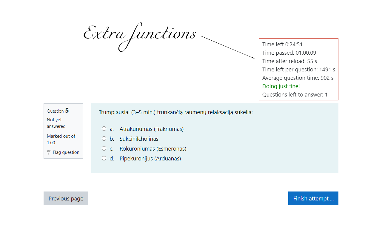 Moodle timer extension截图1