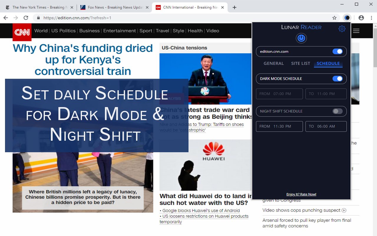 Lunar Reader - Dark Theme & Night Shift Mode截图2