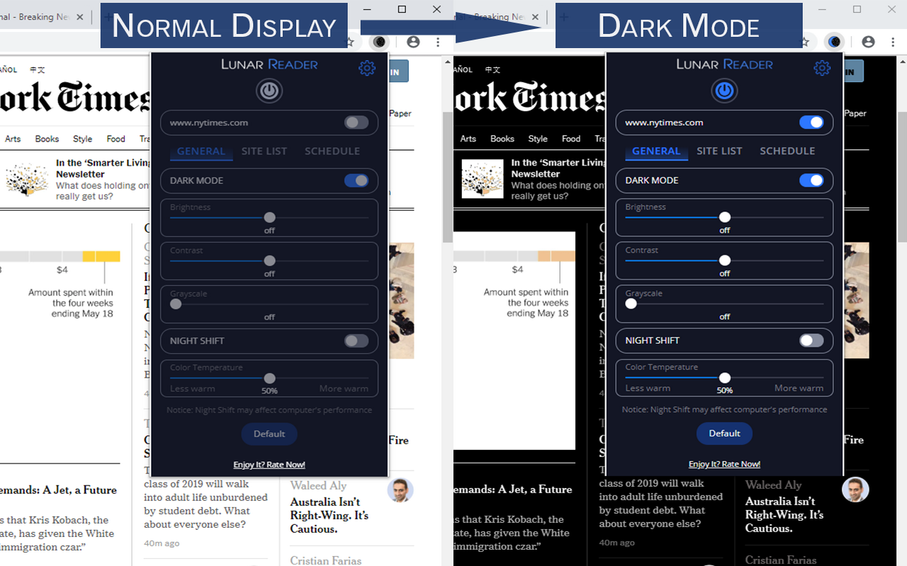 Lunar Reader - Dark Theme & Night Shift Mode截图3