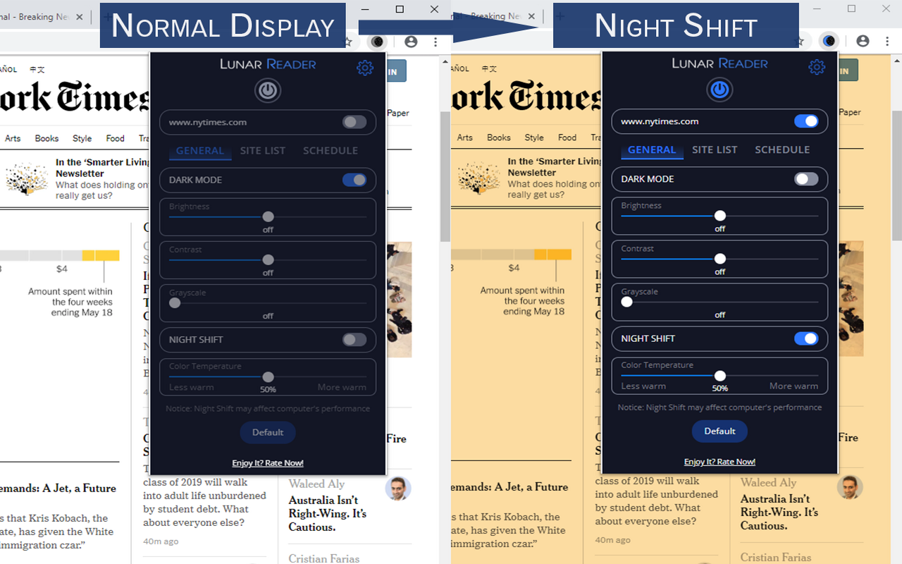 Lunar Reader - Dark Theme & Night Shift Mode截图4