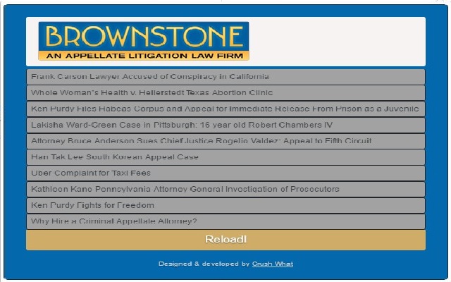 Brownstone Law Blog Extension截图1