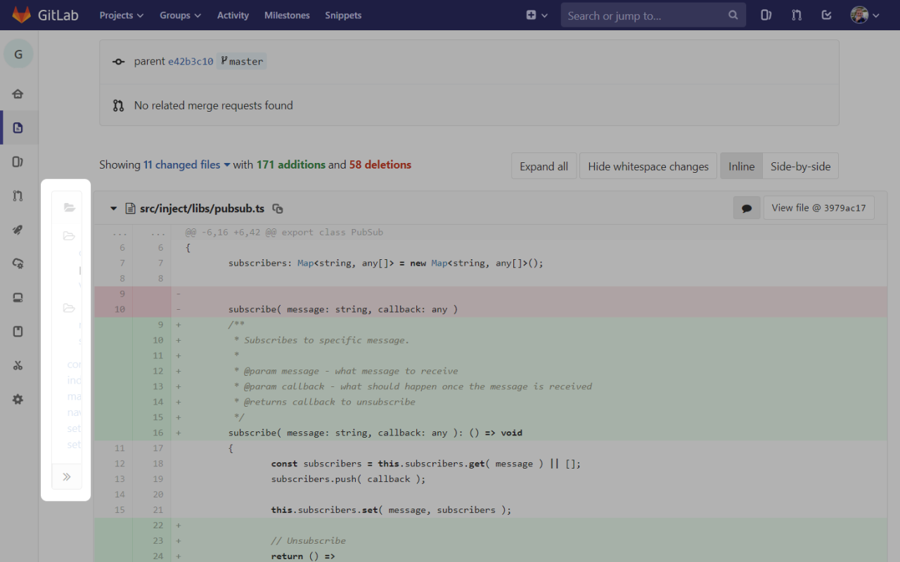 GitLab - Tree view for code截图3