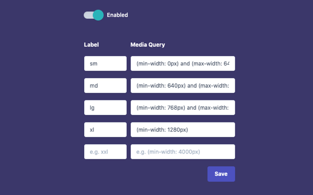 Tailwind CSS Media Query Inspector截图1