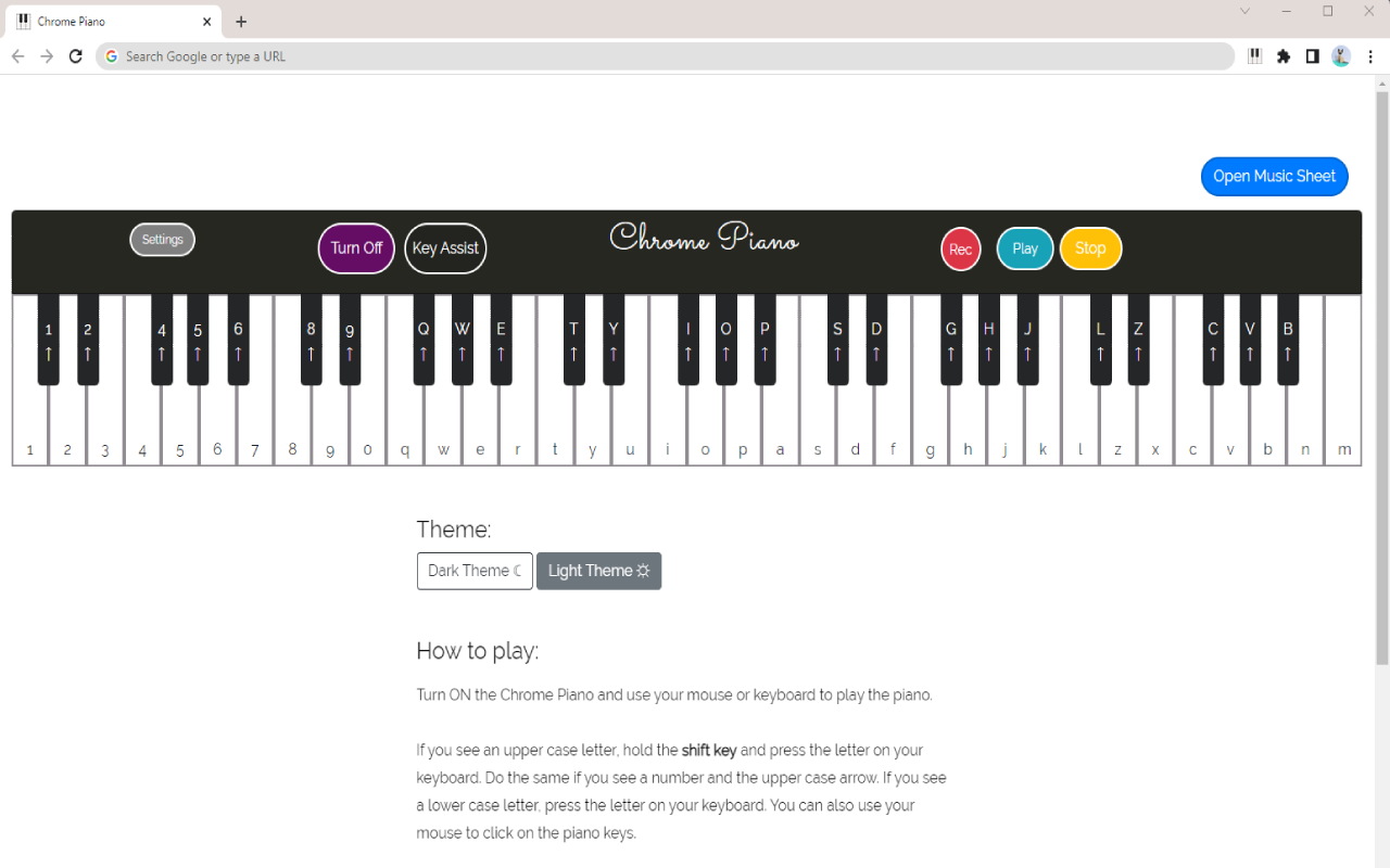 Chrome Piano截图1