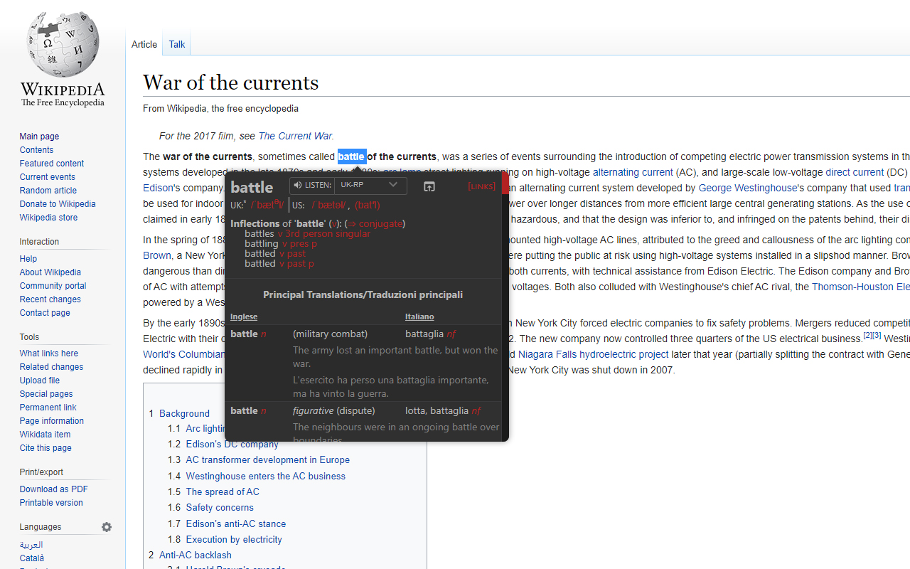 WordReference Translate w/o leaving the page截图2