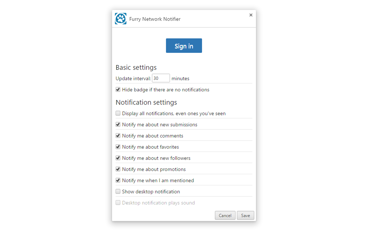 Furry Network Notifier截图1