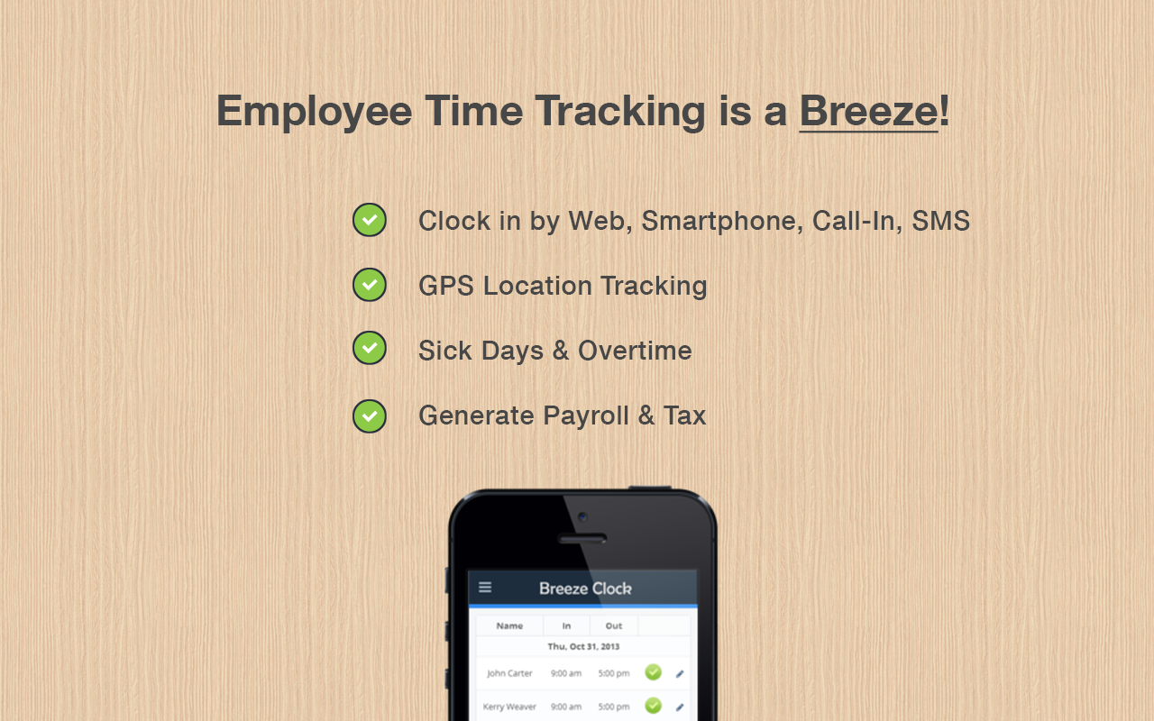 Breeze Clock: GPS Employee Time Tracker截图5