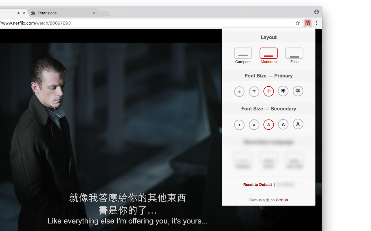 NflxMultiSubs (Netflix Multi. Subtitles)截图1