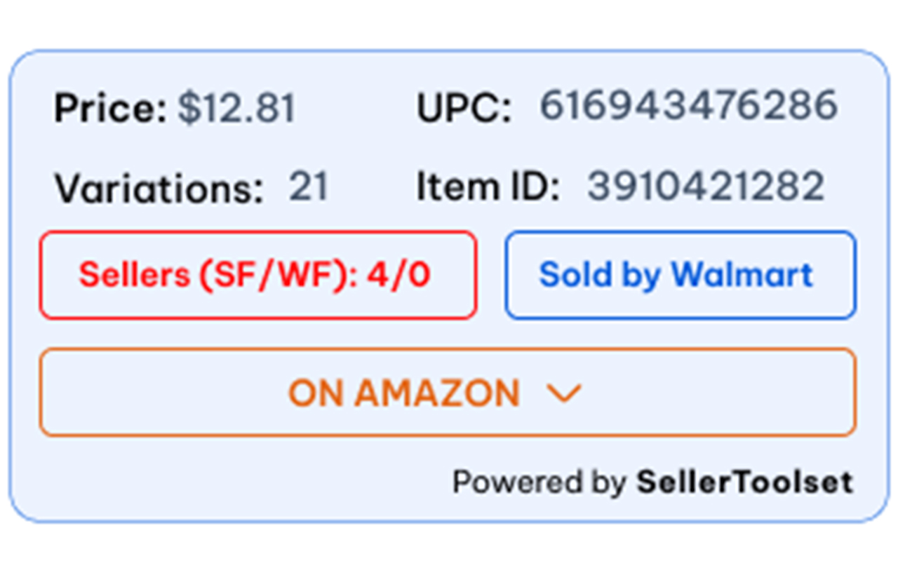 Seller Toolset for Amazon and Walmart截图5