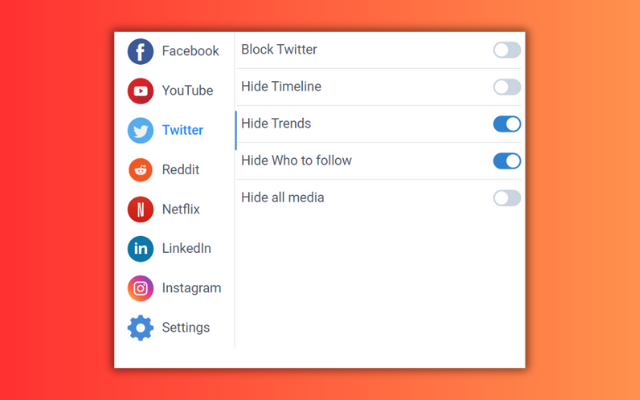 UnDistracted - Hide Facebook, YouTube Feeds截图1
