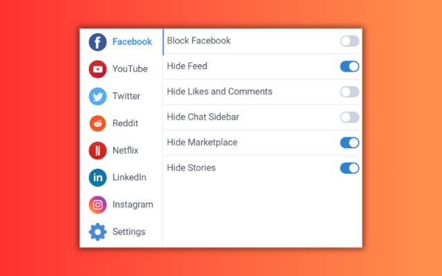 UnDistracted - Hide Facebook, YouTube Feeds截图3