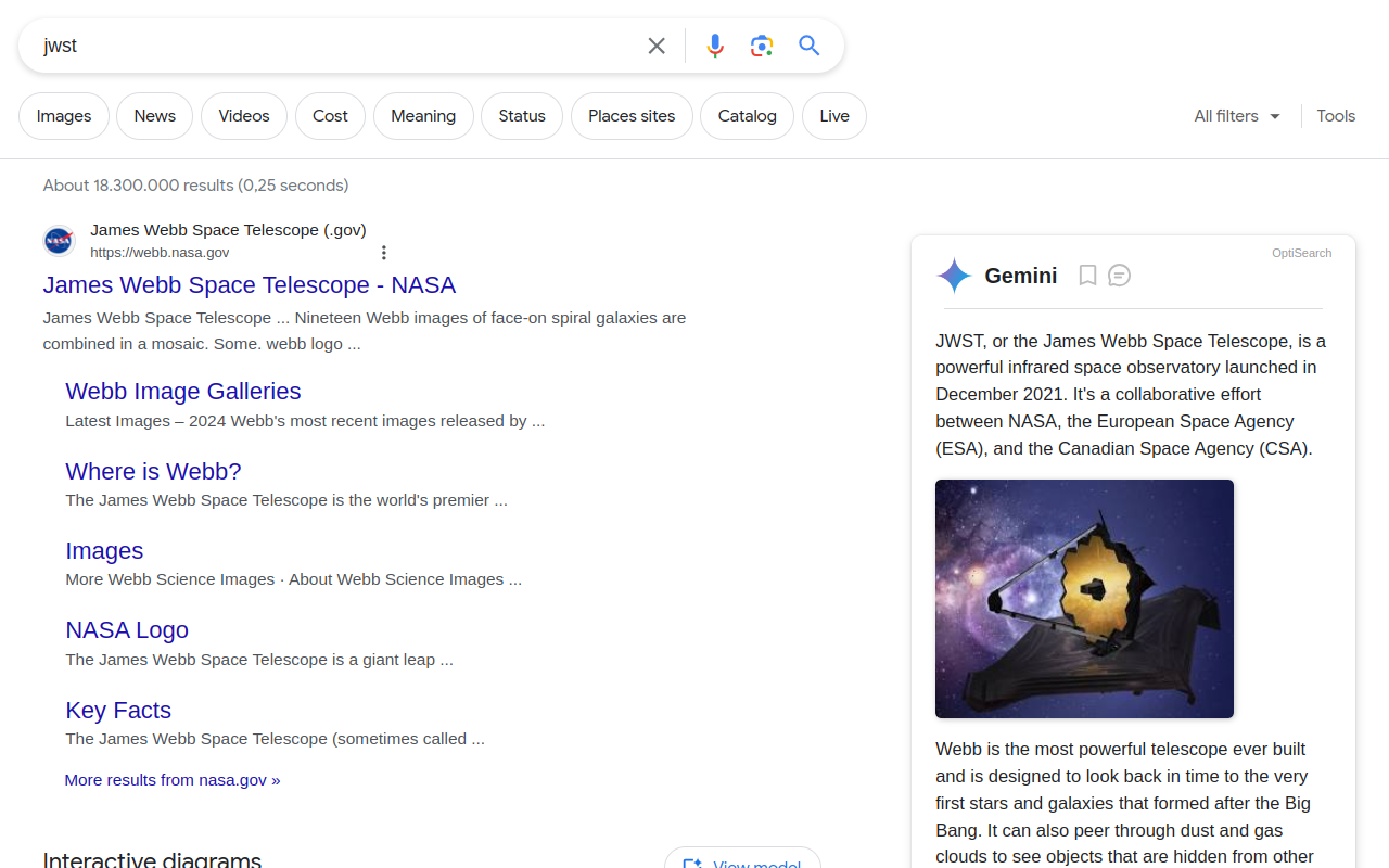 Gemini 与 Google 搜索结果并排截图3