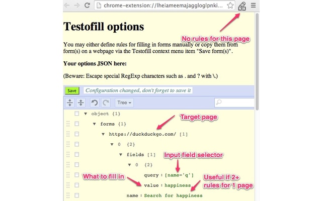Testofill, Form Filler for Testers截图2