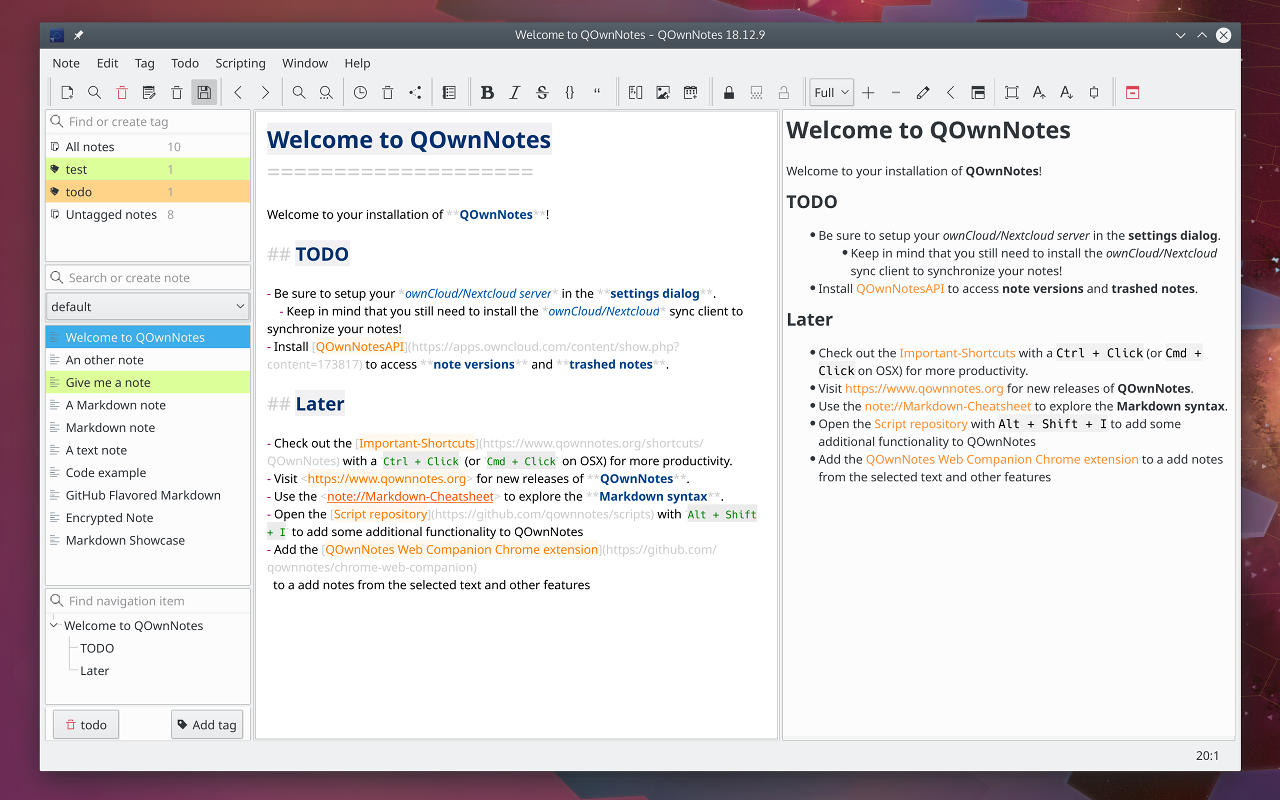 QOwnNotes Web Companion截图1