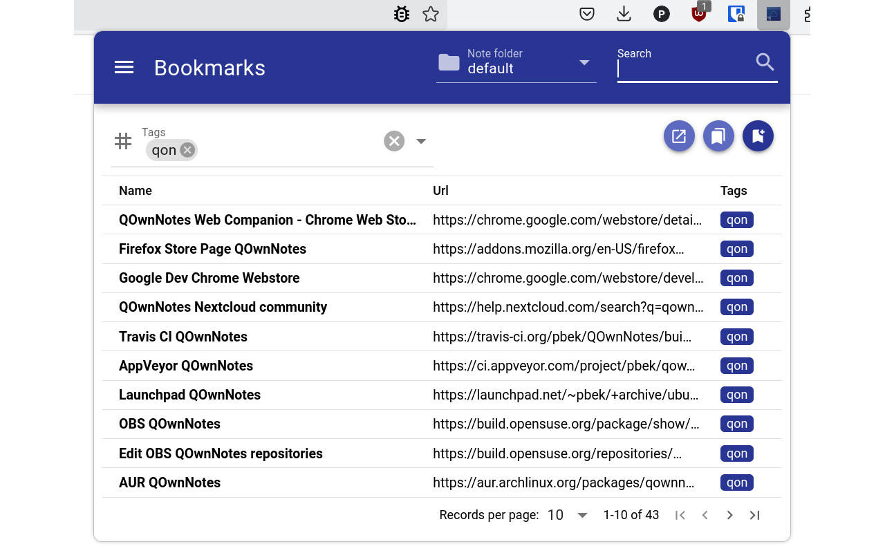 QOwnNotes Web Companion截图2