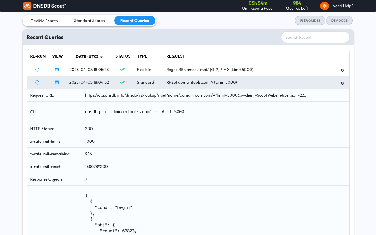 Farsight DNSDB Scout®截图5