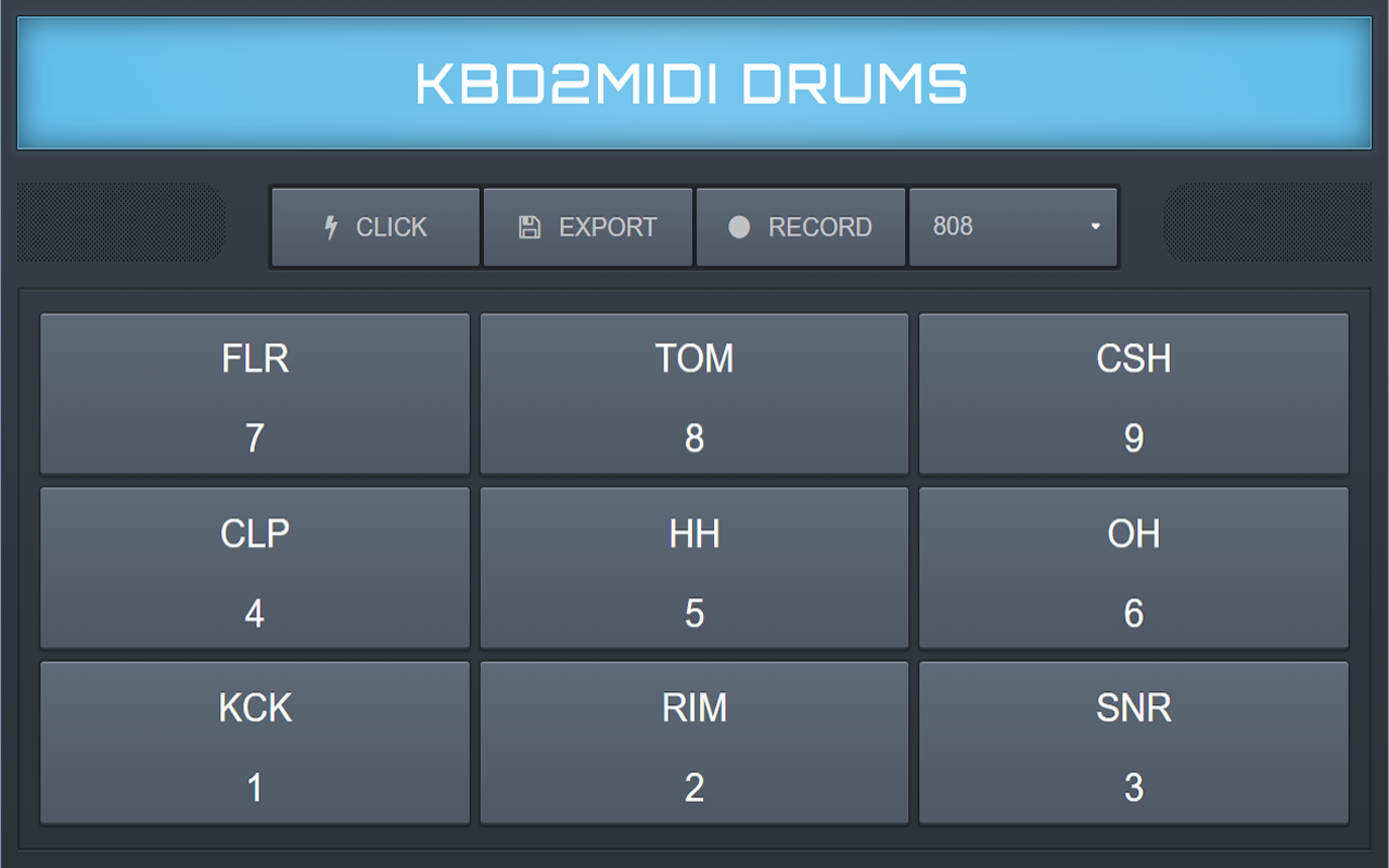KBD To MIDI Drums截图1