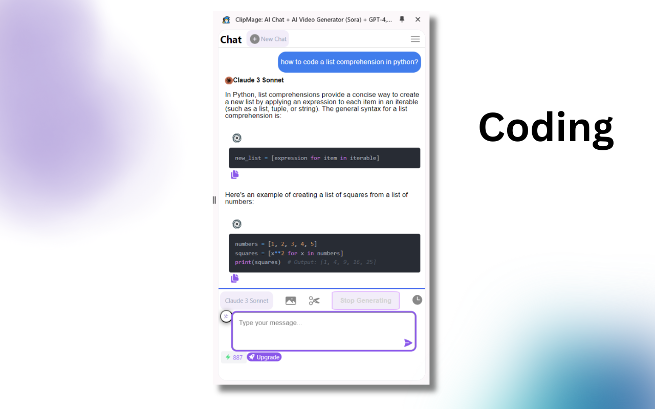 ChatGPT Sidebar GPT-4o, Claude3, AI Video Generator & AI Tools: ChatMove截图2