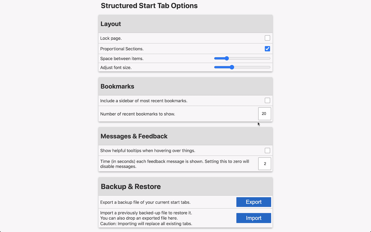 Structured Start Tab截图2