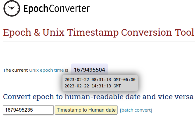 Epoch Converter截图1