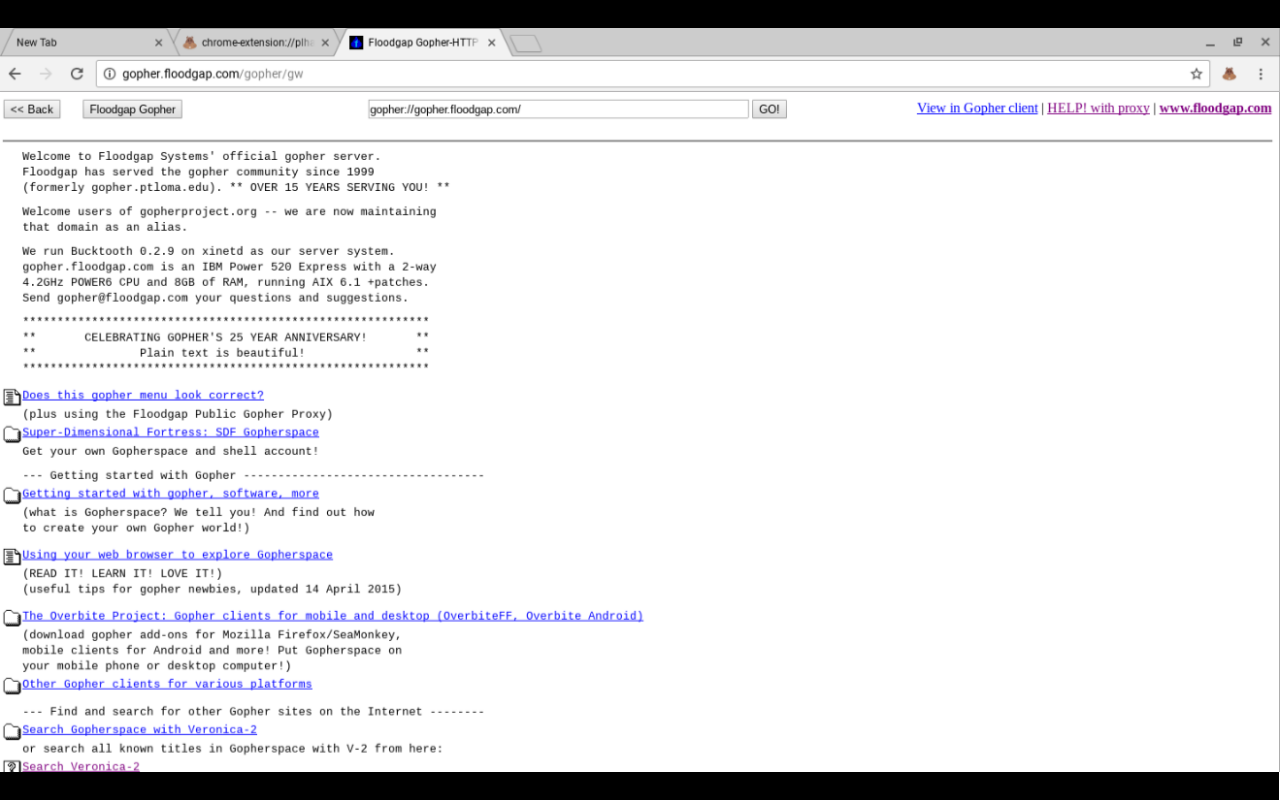 Burrow: Gopherspace Explorer for Chrome截图2