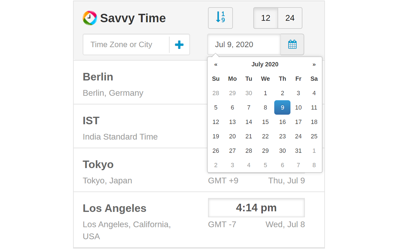 Time Zone Converter - Savvy Time截图2