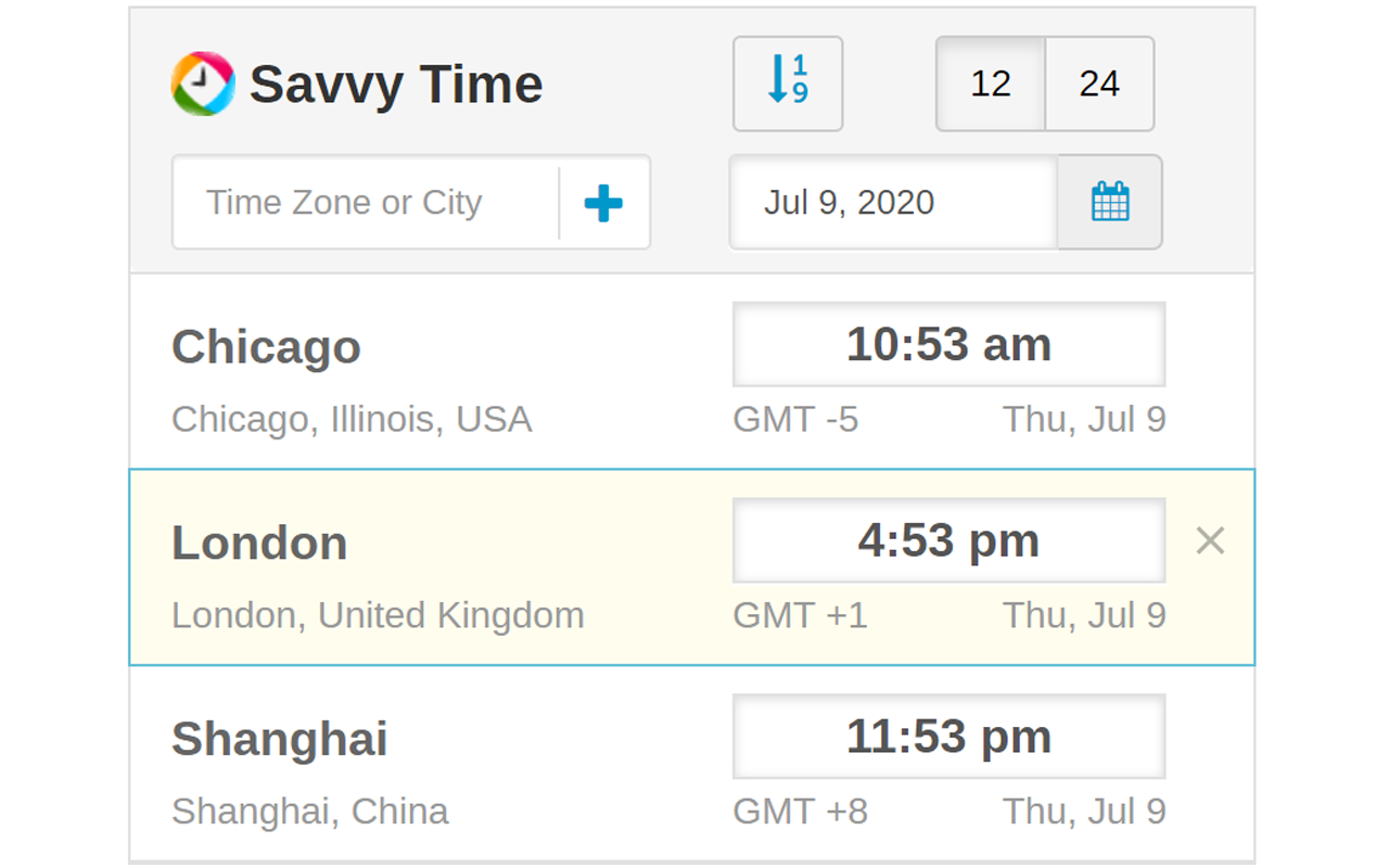 Time Zone Converter - Savvy Time截图3
