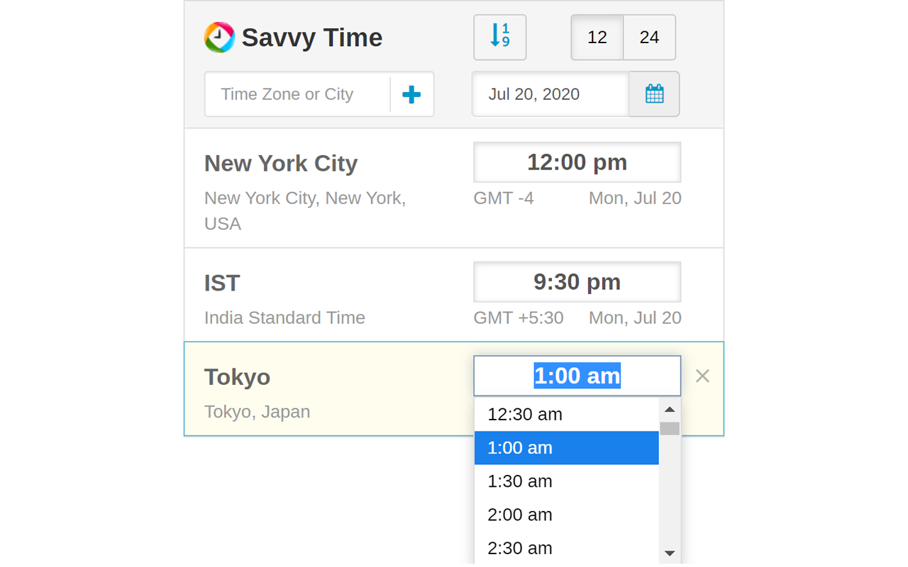 Time Zone Converter - Savvy Time截图4
