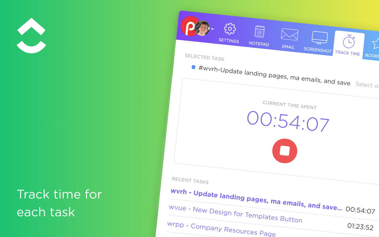 ClickUp: Tasks, Screenshots, Email, Time截图4
