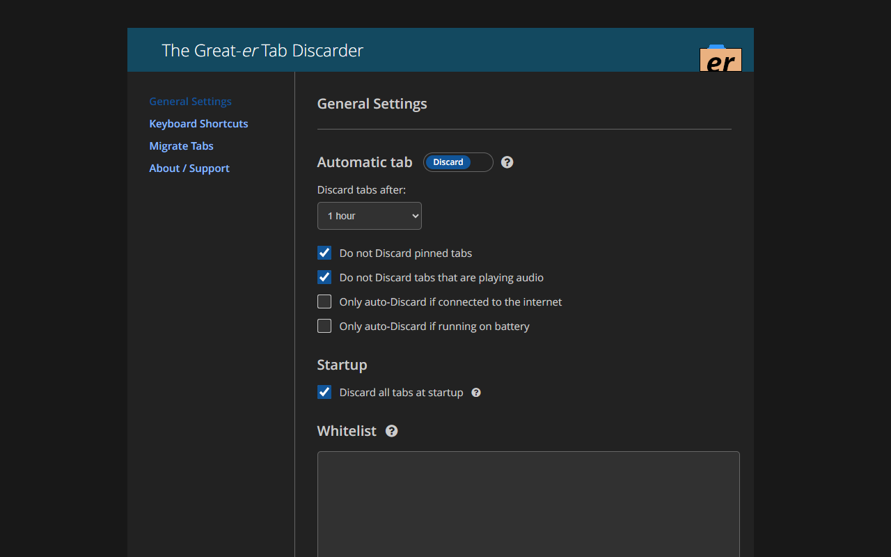 The Great-er Tab Discarder截图2