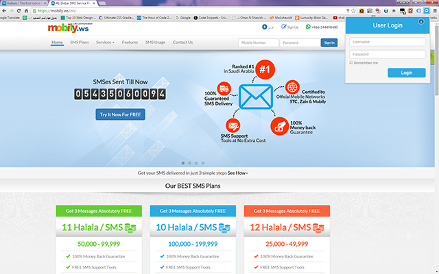 Mobily.ws - Global SMS Service Provider截图2