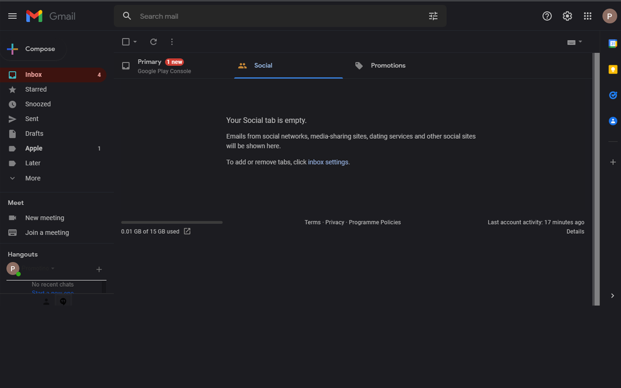 Gmail Dark Mode截图1