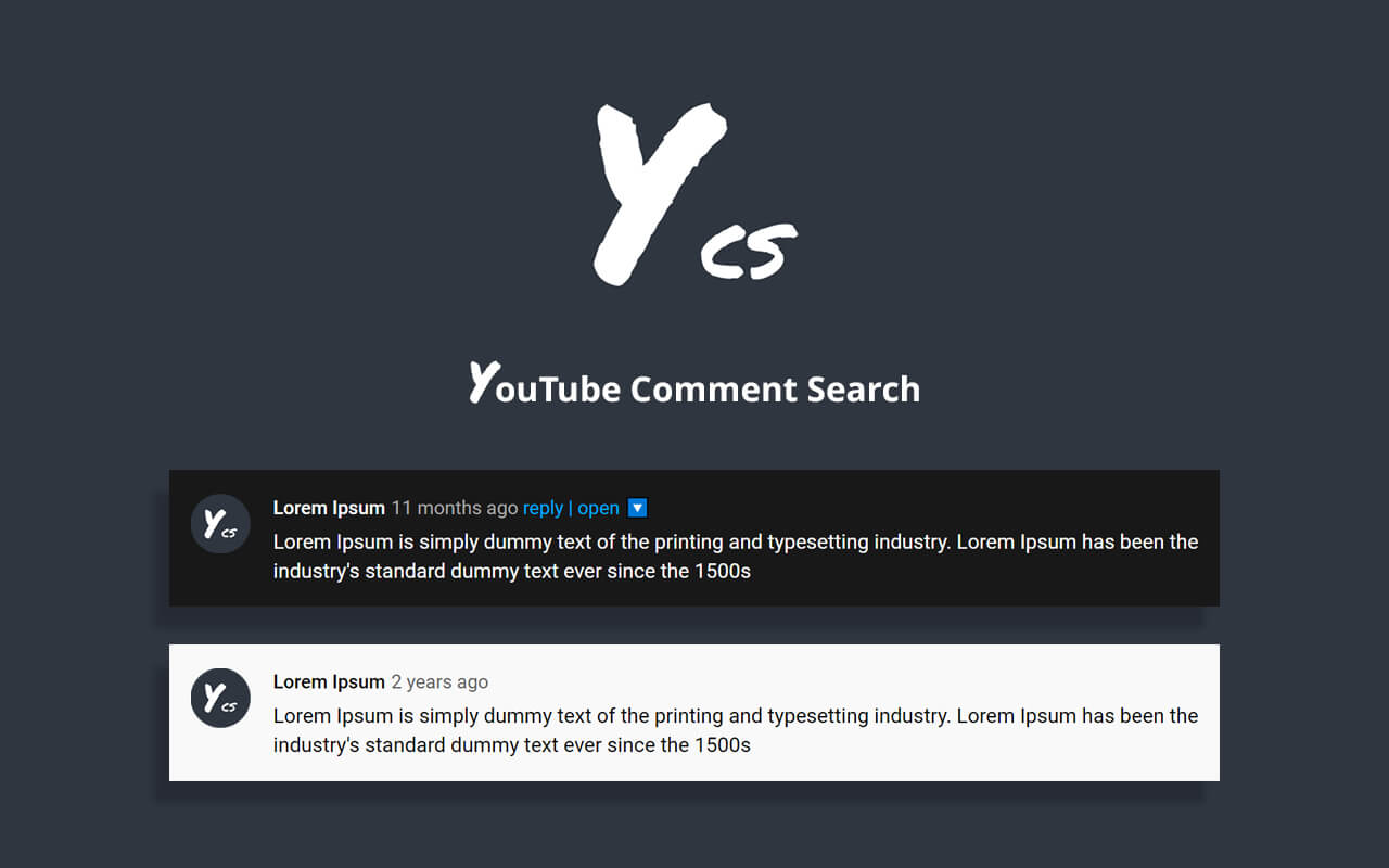 YCS - YouTube Comment Search截图1