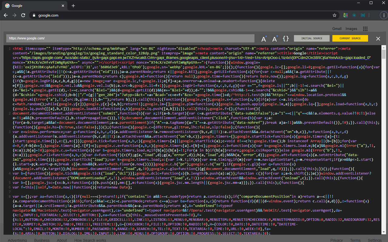 Night Viewer - Dark mode for view page source截图3