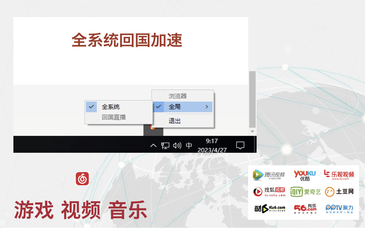 华人回国加速器(永久免费) - 解锁地区限制 Unlock Youku截图1