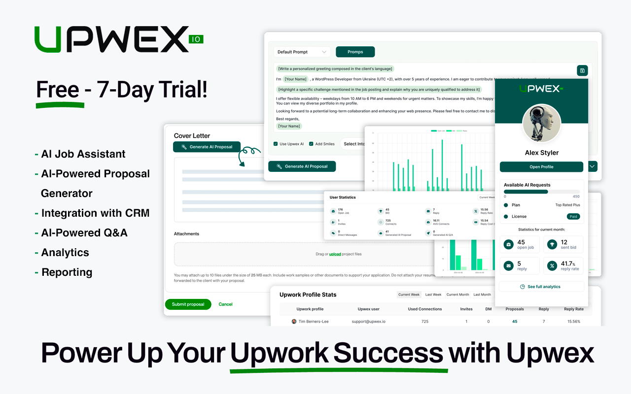 Upwex - AI Tools for Upwork截图3