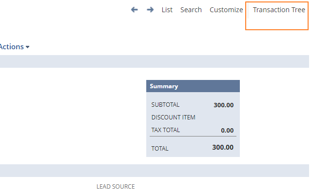 NetSuite Transaction Tree截图2