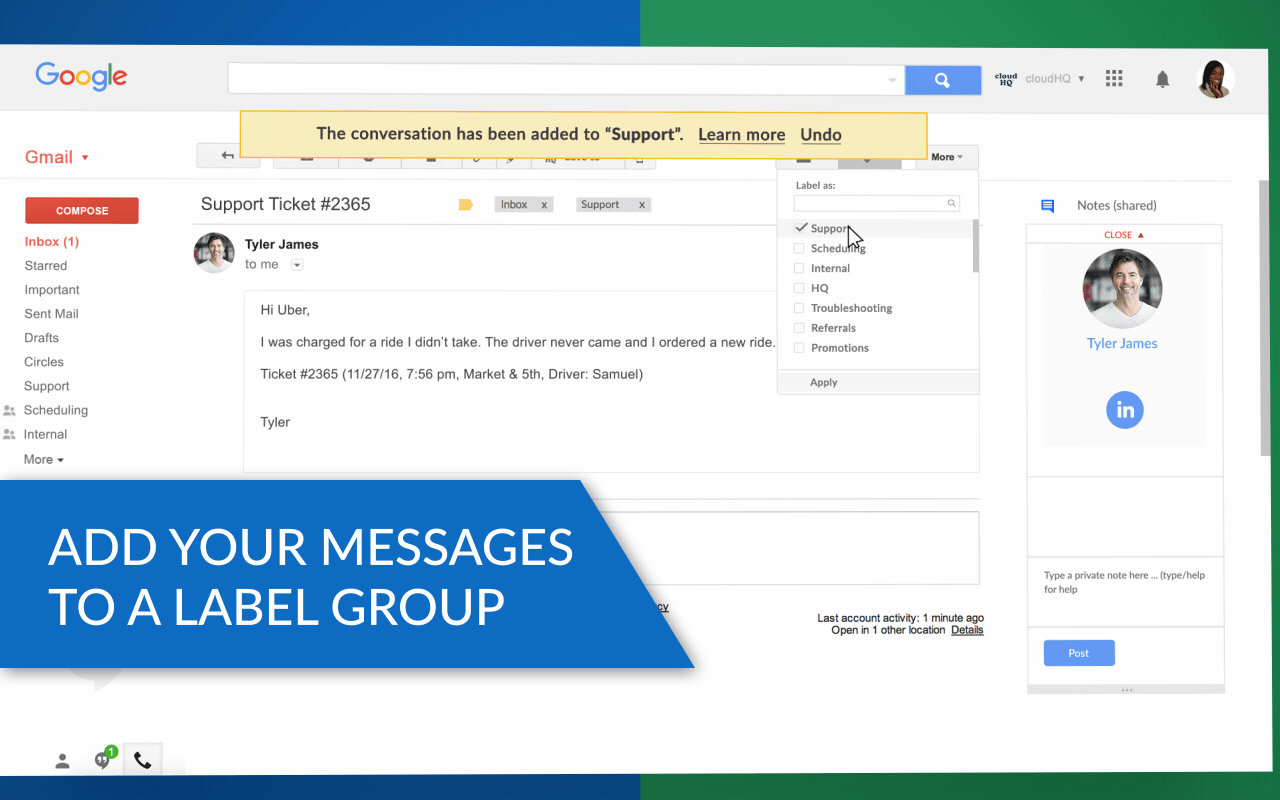 Label Sharing for Gmail™ by cloudHQ截图4