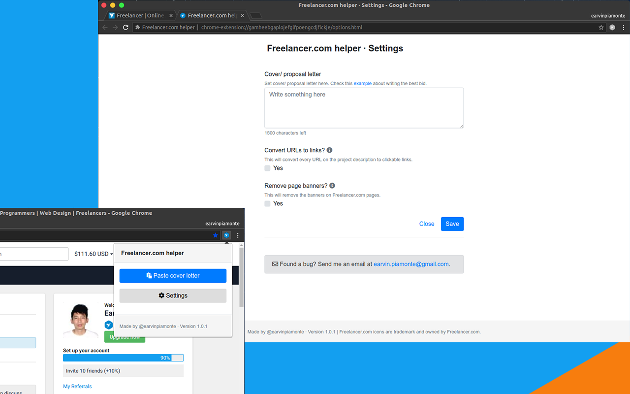 Freelancer.com Helper截图3