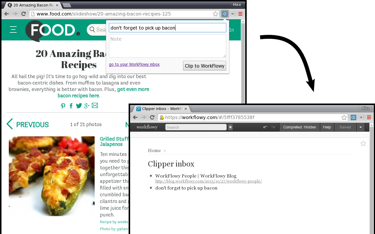 WorkFlowy Clipper截图1